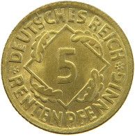 WEIMARER REPUBLIK 5 PFENNIG 1924 D DIE ERROR #a053 0369 - 5 Renten- & 5 Reichspfennig