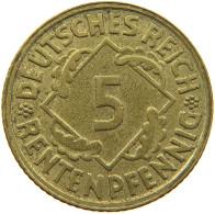 WEIMARER REPUBLIK 5 PFENNIG 1923 D  #s055 0785 - 5 Rentenpfennig & 5 Reichspfennig