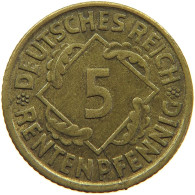 WEIMARER REPUBLIK 5 PFENNIG 1923 D  #a074 0557 - 5 Rentenpfennig & 5 Reichspfennig