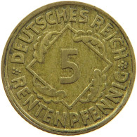 WEIMARER REPUBLIK 5 PFENNIG 1923 D  #a074 0559 - 5 Rentenpfennig & 5 Reichspfennig