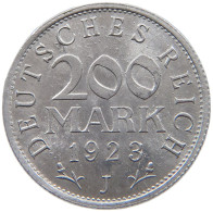 WEIMARER REPUBLIK 200 MARK 1923 J  #a088 0473 - 200 & 500 Mark