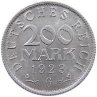 WEIMARER REPUBLIK 200 MARK 1923 G  #a068 0583 - 200 & 500 Mark