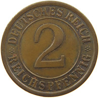 WEIMARER REPUBLIK 2 PFENNIG 1925 A  #a032 0321 - 2 Renten- & 2 Reichspfennig