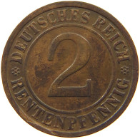 WEIMARER REPUBLIK 2 PFENNIG 1923 G FEHLPRÄGUNG #t157 0063 - 2 Rentenpfennig & 2 Reichspfennig