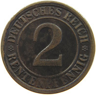 WEIMARER REPUBLIK 2 PFENNIG 1923 G  #a074 0633 - 2 Renten- & 2 Reichspfennig
