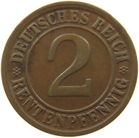WEIMARER REPUBLIK 2 PFENNIG 1923 D DIE ERROR #a074 0607 - 2 Renten- & 2 Reichspfennig