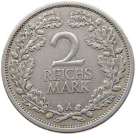 WEIMARER REPUBLIK 2 MARK 1926 A  #t148 0205 - 2 Reichsmark