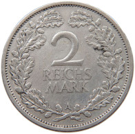WEIMARER REPUBLIK 2 MARK 1926 A  #c056 0121 - 2 Reichsmark