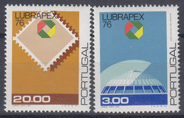 PORTUGAL  1330-1331, Postfrisch **, Briefmarkenausstellung LUBRAPEX ’76, Porto, 1976 - Neufs