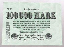 WEIMARER REPUBLIK 100000 MARK 1923  #alb052 0553 - 1.000 Mark
