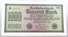 WEIMARER REPUBLIK 1000 MARK 1922  #alb052 0395 - 1.000 Mark