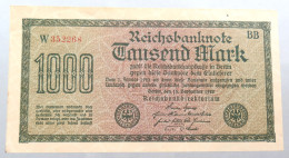 WEIMARER REPUBLIK 1000 MARK 1922  #alb052 0367 - 1.000 Mark