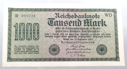 WEIMARER REPUBLIK 1000 MARK 1922  #alb052 0343 - 1000 Mark