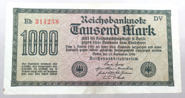 WEIMARER REPUBLIK 1000 MARK 1922  #alb052 0319 - 1000 Mark