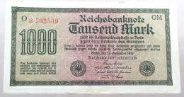 WEIMARER REPUBLIK 1000 MARK 1922  #alb052 0315 - 1000 Mark