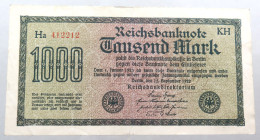 WEIMARER REPUBLIK 1000 MARK 1922  #alb052 0305 - 1000 Mark