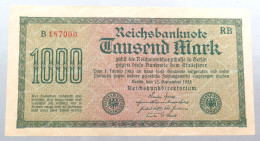 WEIMARER REPUBLIK 1000 MARK 1922  #alb052 0291 - 1000 Mark