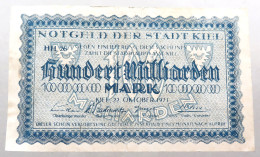 WEIMARER REPUBLIK 100 MILLIARDEN MARK 1923 KIEL #alb052 0515 - 100 Mrd. Mark