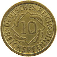 WEIMARER REPUBLIK 10 PFENNIG 1933 J  #a074 0271 - 10 Renten- & 10 Reichspfennig