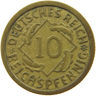 WEIMARER REPUBLIK 10 PFENNIG 1932 E  #a094 0691 - 10 Renten- & 10 Reichspfennig