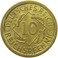 WEIMARER REPUBLIK 10 PFENNIG 1929 E  #a094 0695 - 10 Rentenpfennig & 10 Reichspfennig