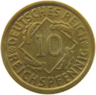 WEIMARER REPUBLIK 10 PFENNIG 1929 E  #a054 0609 - 10 Rentenpfennig & 10 Reichspfennig