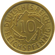 WEIMARER REPUBLIK 10 PFENNIG 1929 E  #a054 0595 - 10 Renten- & 10 Reichspfennig