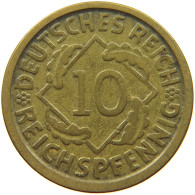 WEIMARER REPUBLIK 10 PFENNIG 1924 G  #s068 0057 - 10 Rentenpfennig & 10 Reichspfennig