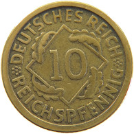 WEIMARER REPUBLIK 10 PFENNIG 1924 E  #a064 1105 - 10 Renten- & 10 Reichspfennig