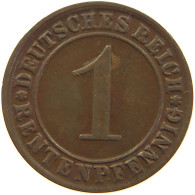WEIMARER REPUBLIK PFENNIG 1924 D WEAK STRUCK #a074 0685 - 1 Rentenpfennig & 1 Reichspfennig