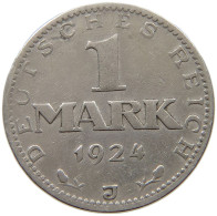 WEIMARER REPUBLIK MARK 1924 J  #a081 0691 - 1 Mark & 1 Reichsmark