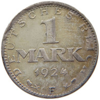 WEIMARER REPUBLIK MARK 1924 F  #t083 0105 - 1 Marco & 1 Reichsmark