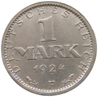 WEIMARER REPUBLIK MARK 1924 F  #t160 0417 - 1 Marco & 1 Reichsmark