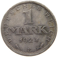 WEIMARER REPUBLIK MARK 1924 E  #t083 0123 - 1 Mark & 1 Reichsmark