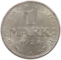 WEIMARER REPUBLIK MARK 1924 A  #c038 0429 - 1 Mark & 1 Reichsmark