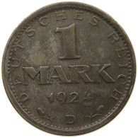 WEIMARER REPUBLIK MARK 1924 D  #t005 0227 - 1 Mark & 1 Reichsmark
