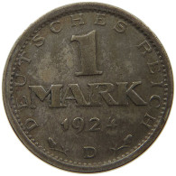 WEIMARER REPUBLIK MARK 1924 D  #t005 0227 - 1 Marco & 1 Reichsmark