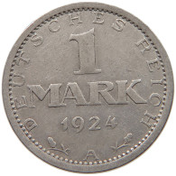 WEIMARER REPUBLIK MARK 1924 A  #c034 0449 - 1 Mark & 1 Reichsmark