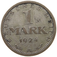 WEIMARER REPUBLIK MARK 1924 A  #c022 0401 - 1 Marco & 1 Reichsmark