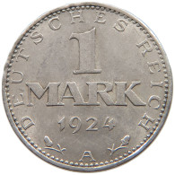 WEIMARER REPUBLIK MARK 1924 A  #c004 0309 - 1 Mark & 1 Reichsmark
