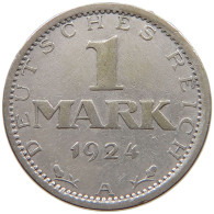 WEIMARER REPUBLIK MARK 1924 A  #a090 0903 - 1 Mark & 1 Reichsmark