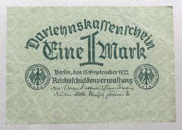 WEIMARER REPUBLIK MARK 1922  #alb052 0601 - 1 Mark