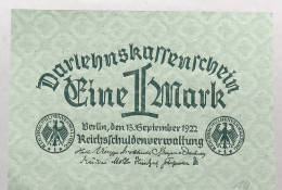 WEIMARER REPUBLIK MARK 1922  #alb052 0669 - 1 Mark