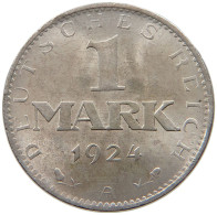 WEIMARER REPUBLIK MARK 1924 A  #a033 0467 - 1 Marco & 1 Reichsmark