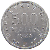 WEIMARER REPUBLIK 500 MARK 1923 F  #a088 0375 - 200 & 500 Mark