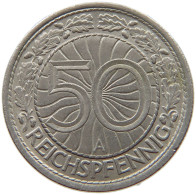 WEIMARER REPUBLIK 50 PFENNIG 1931 A  #s040 0371 - 50 Renten- & 50 Reichspfennig