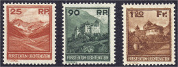 25 Rp. - 1.20 Fr. Landschaften Und Gebäude 1933, Kompletter Satz In Postfrischer Erhaltung. Mi. 1.000,-€ Michel 119-121. - Andere & Zonder Classificatie