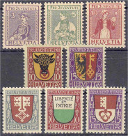 Pro Juventute (Trachten III,), Pro Juventute (Trachten I), Pro Juventute (Wappen I) 1916/1919, Drei Komplette Satz In Po - Otros & Sin Clasificación