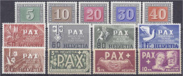 Pax-Satz 1945, Kompletter Satz In Postfrischer Erhaltung. Mi. 450,-€ Michel 447-459. - Sonstige & Ohne Zuordnung