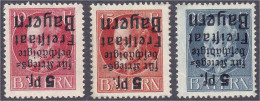 10 Pf. - 20 Pf. Kriegsbeschädigte 1919, Kompletter Satz Mit Kopfstehendem Aufdruck In Ungebrauchter Erhaltung Mit Falz.  - Otros & Sin Clasificación